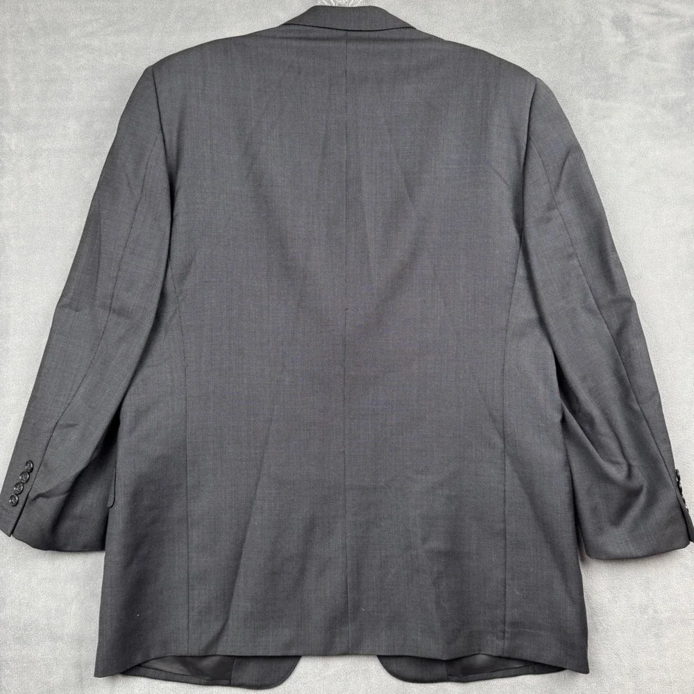 Ermenegildo Zegna Trofeo Blazer Mens 52 Gray‎ Wool 3 Button Sport Coat Jacket 42